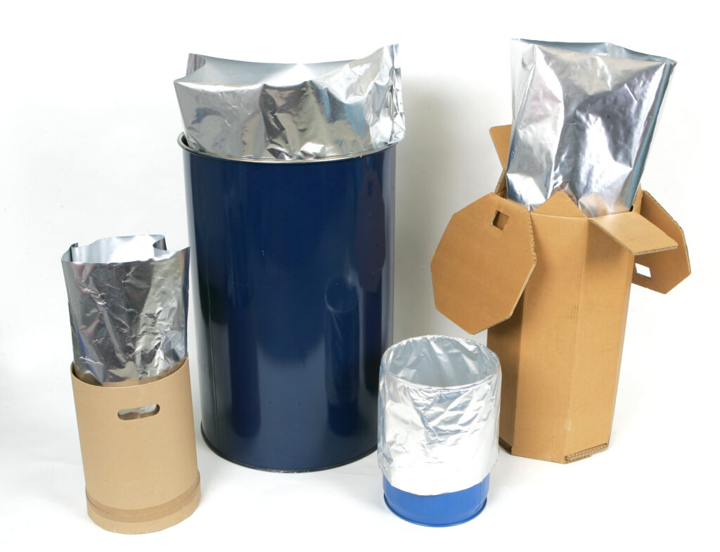 Various Sizes Of Our Barrier Foil Drum Liners