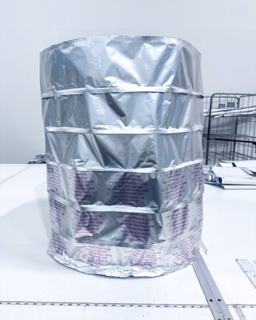 aluminum barrier foil drum liner bag